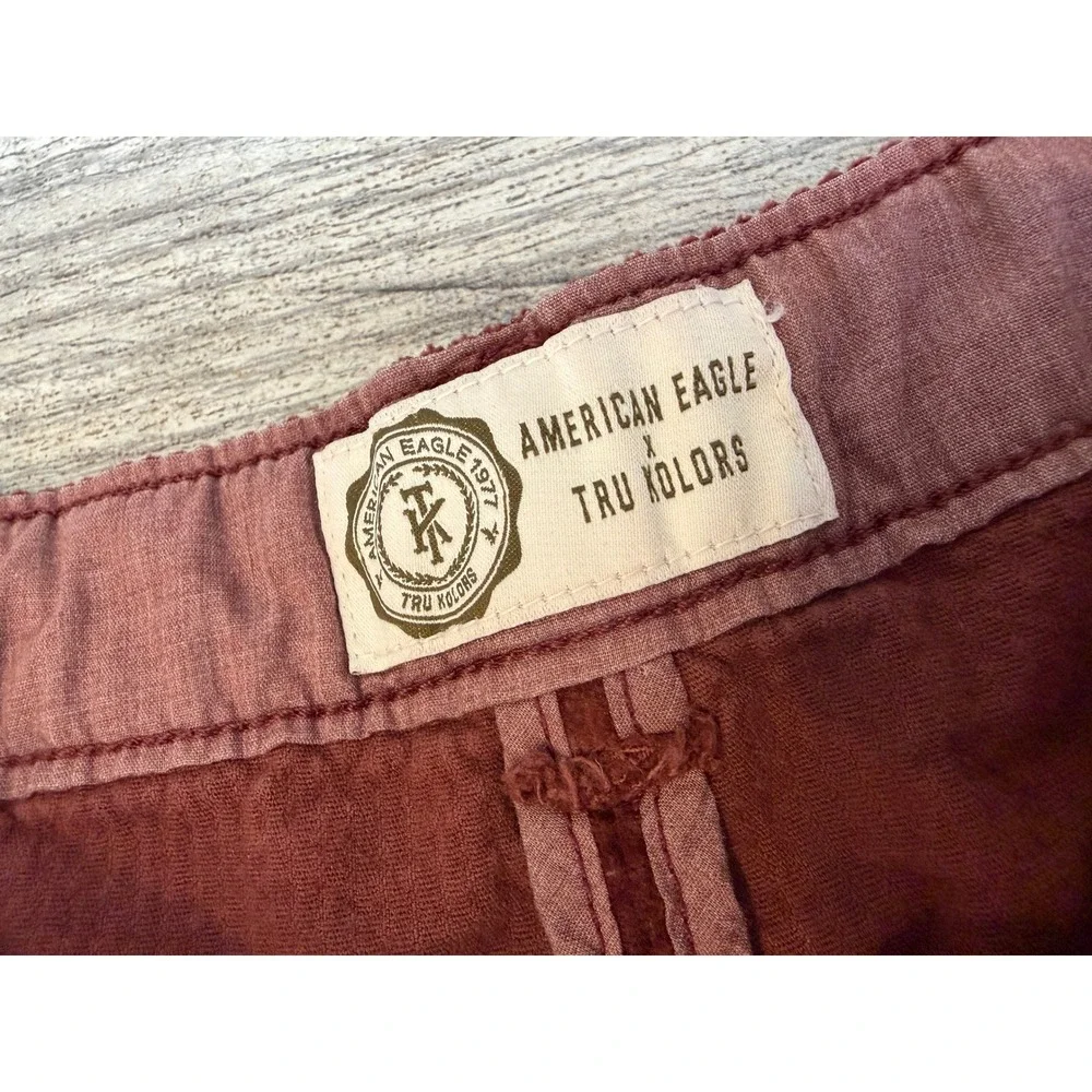 American Eagle Tru Kolors Cargo Pants Mens 30x32 Corduroy 30 x 32 Wide Wale